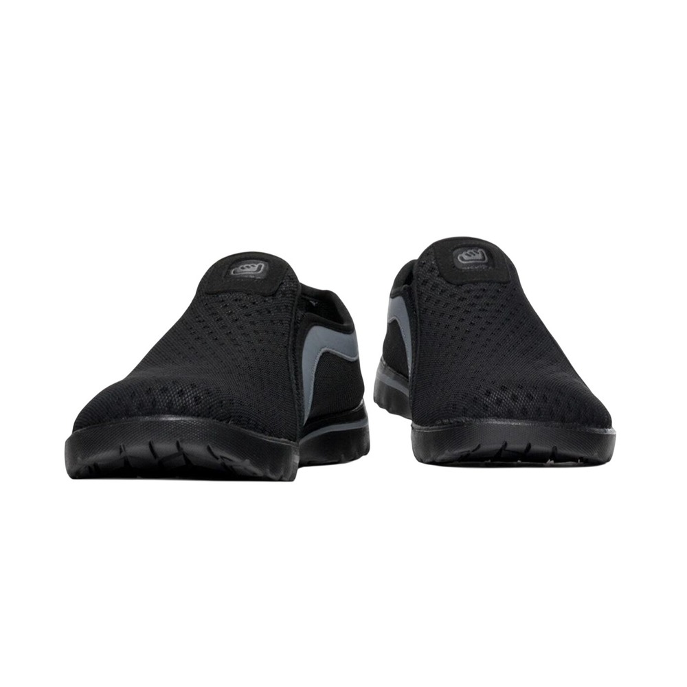 Skuze Venice Women 8 Black Charcoal Mesh Slip On Lightweight Walking Shoes